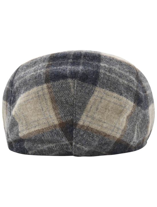 Kiton Kiton Multicolor Virgin Wool Cashmere Flat Cap Multicolor 001