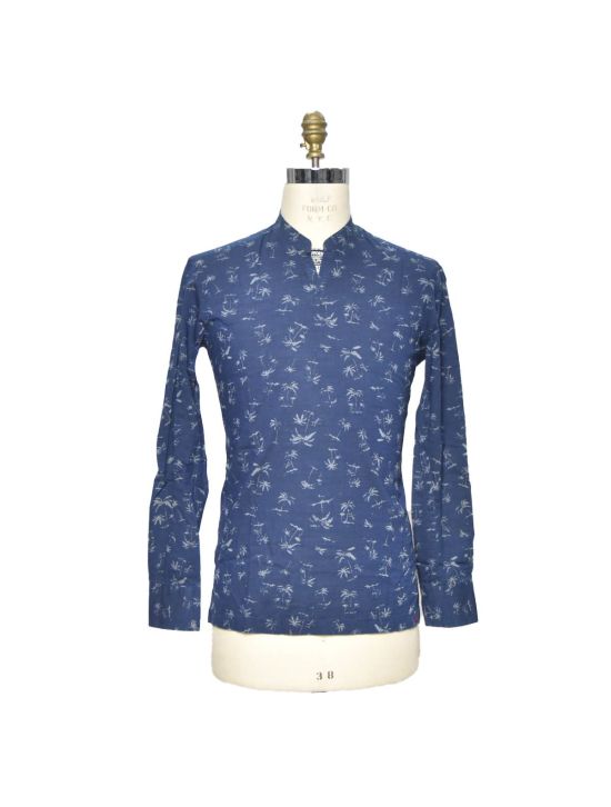 Kiton KITON Blue Cotton Korean Sweater Blue 000