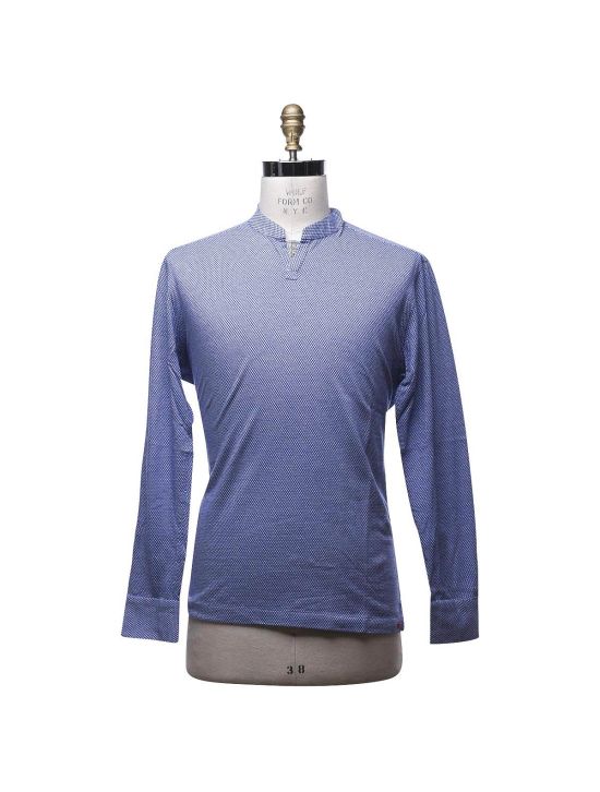 Kiton KITON Blue Cotton Corean Sweater Blue 000