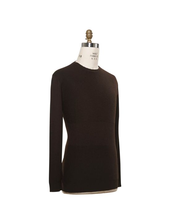 Kiton KITON Brown Cashmere Silk Sweater Crewneck Brown 001