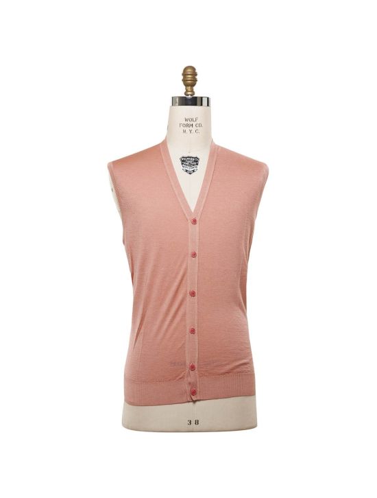 Kiton KITON Pink Cashmere Silk Gilet Pink 000