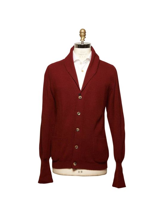 Kiton KITON Burgundy Cashmere Cardigan Burgundy 000