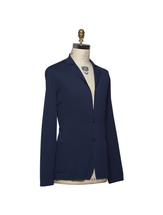 Kiton KITON Blue Wool Blazer Blue 001