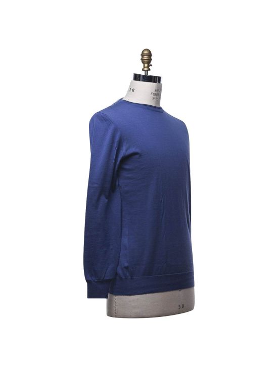 Kiton KITON Blue Cotton Sweater Blue 001