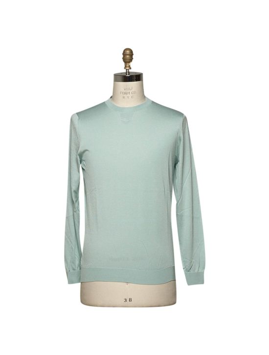 Kiton KITON Light Green Silk Sweater Crewneck Light Green 000