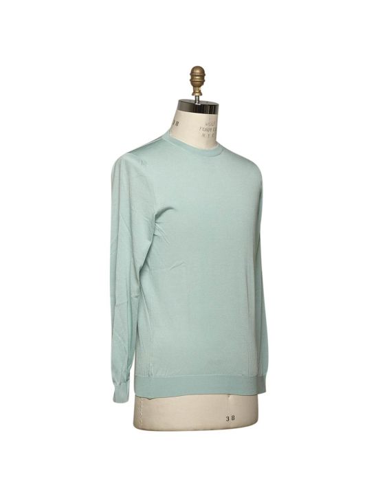 Kiton KITON Light Green Silk Sweater Crewneck Light Green 001