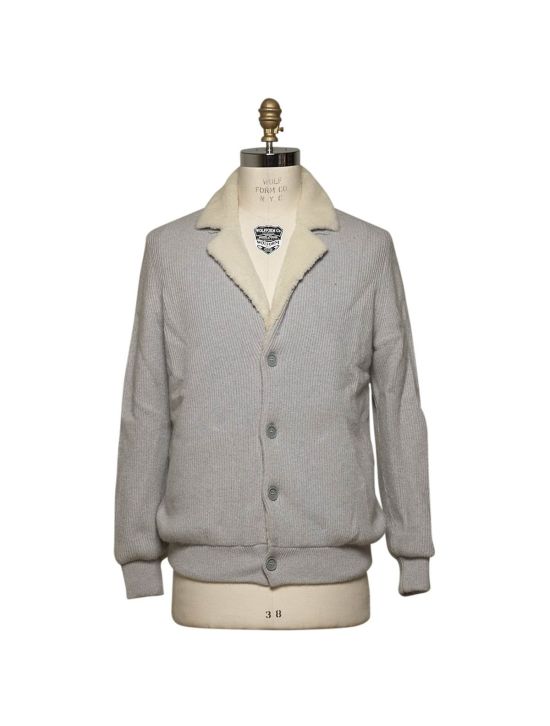 Kiton KITON Gray Cashmere Shipskin Inside Coat Gray 000