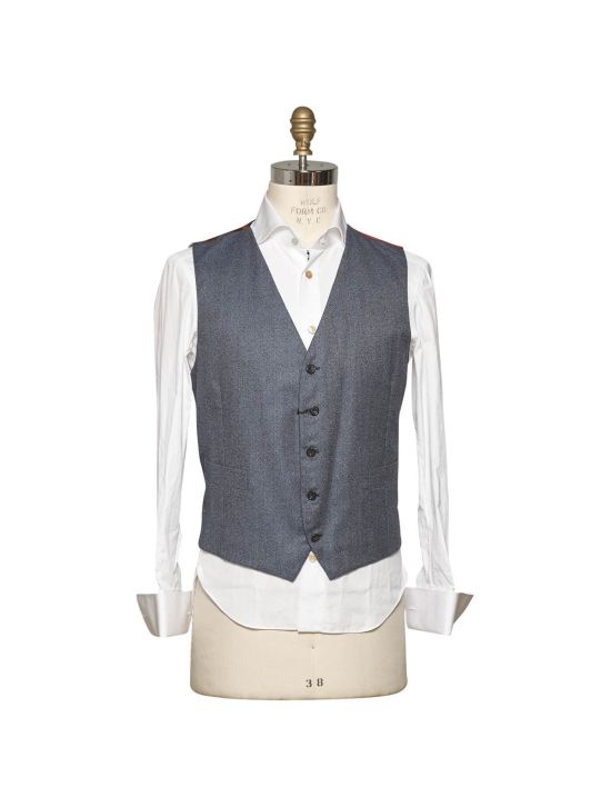 Kiton KITON Blue Cashmere Vest Blue 000