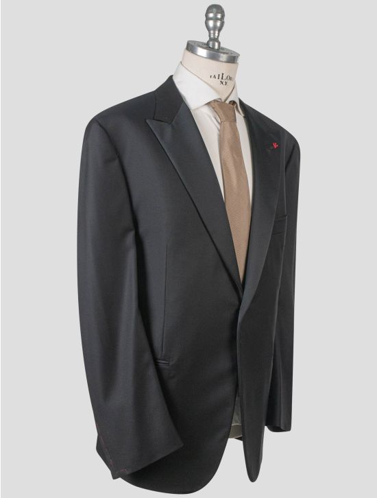 Isaia Isaia Black Wool 150's Tuxedo Suit Black 001