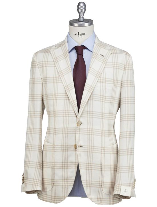 Luigi Borrelli Luigi Borrelli Multicolor Linen Silk Virgin Wool Blazer Beige 000