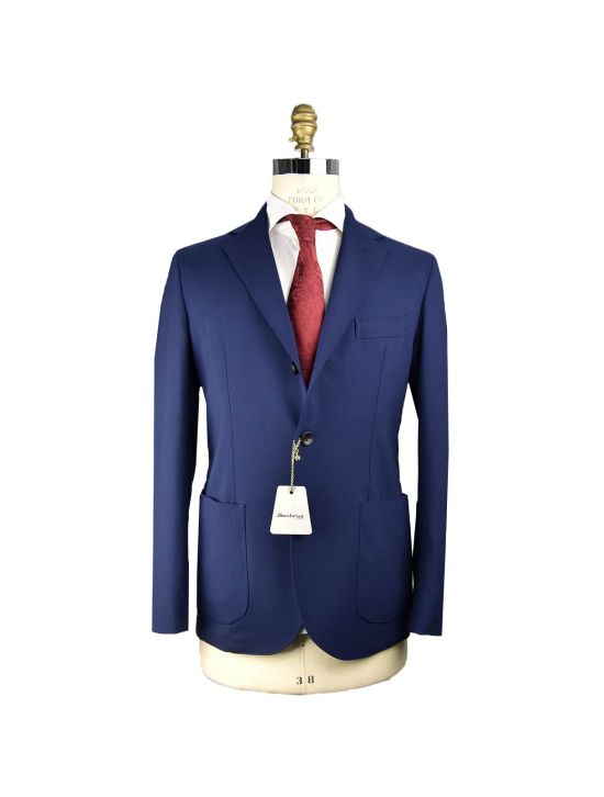 Sartorio Napoli Sartorio Napoli Blue Virgin Wool Mohair Ea blazer Blue 000