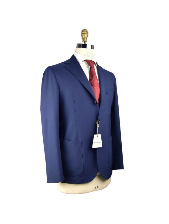 Sartorio Napoli Sartorio Napoli Blue Virgin Wool Mohair Ea blazer Blue 001