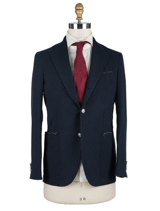 Sartorio Napoli Blue Cotton Pa Blazer