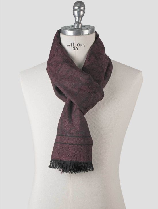 Isaia Isaia Burgundy Cashmere Scarf Burgundy 000