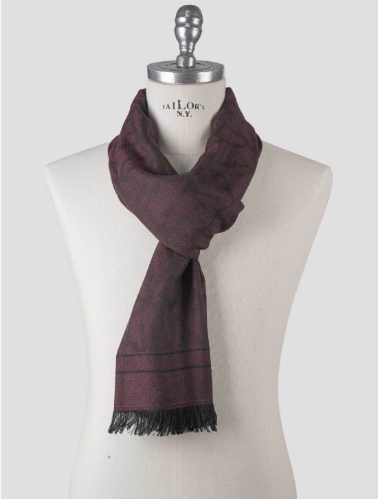 Isaia Isaia Burgundy Cashmere Scarf Burgundy 000