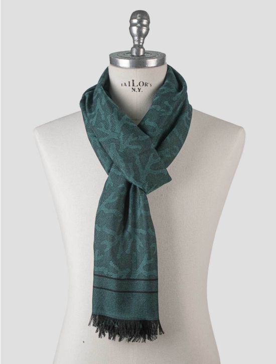 Isaia Isaia Green Cashmere Scarf Green 000