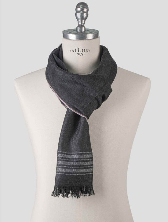 Isaia Isaia Gray Cashmere Scarf Gray 000