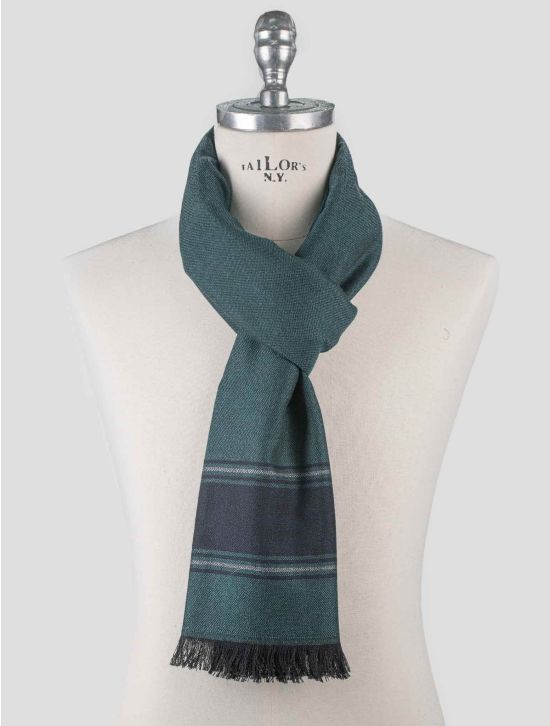 Isaia Isaia Green Cashmere Scarf Green 000