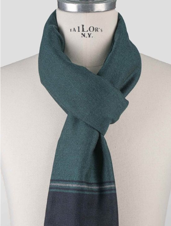 Isaia Isaia Green Cashmere Scarf Green 001