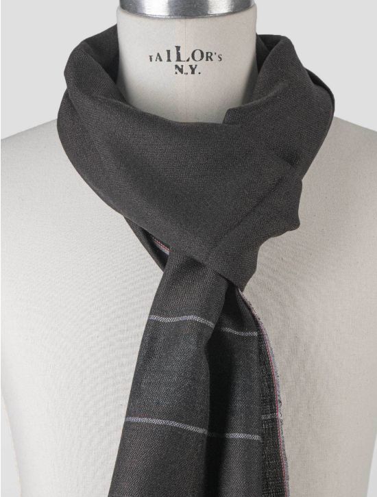 Isaia Isaia Black Cashmere Scarf Black 001