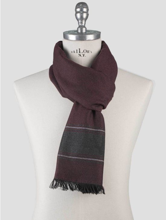 Isaia Isaia Burgundy Cashmere Scarf Burgundy 000