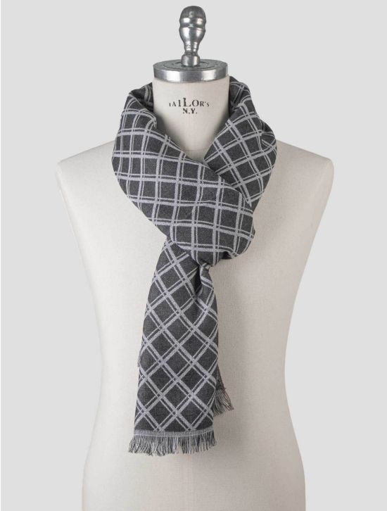 Isaia Isaia Gray Cashmere Scarf Gray 000