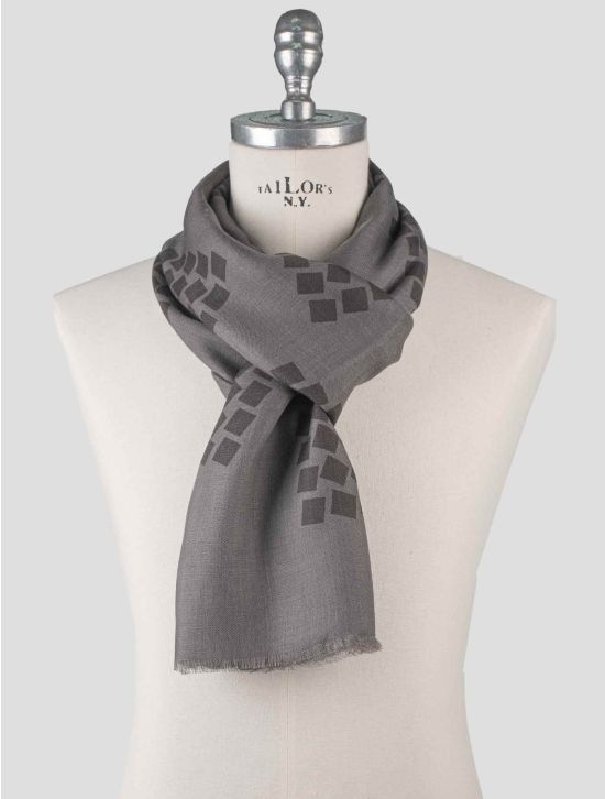 Isaia Isaia Gray Cashmere Scarf Gray 000