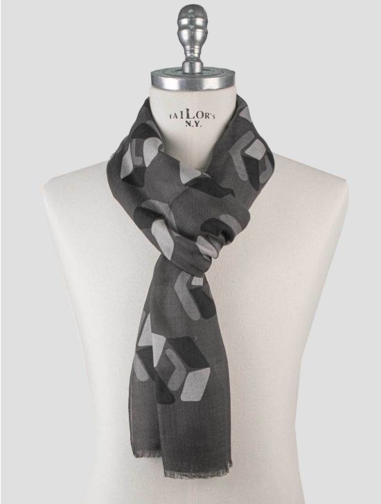 Isaia Isaia Gray Cashmere Scarf Gray 000