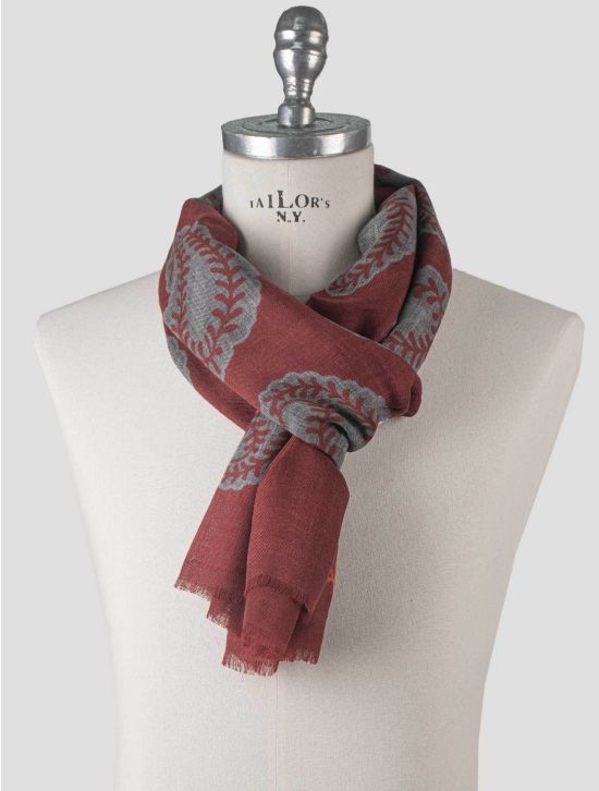 Isaia Isaia Burgundy Cashmere Scarf Burgundy 000