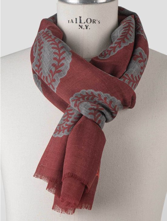 Isaia Isaia Burgundy Cashmere Scarf Burgundy 001