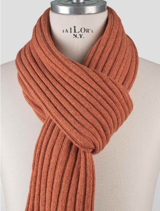 Isaia Isaia Orange Cashmere Scarf Orange 001