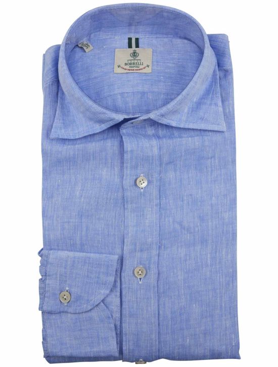 Luigi Borrelli Luigi Borrelli Blue Linen Shirt Blue 000