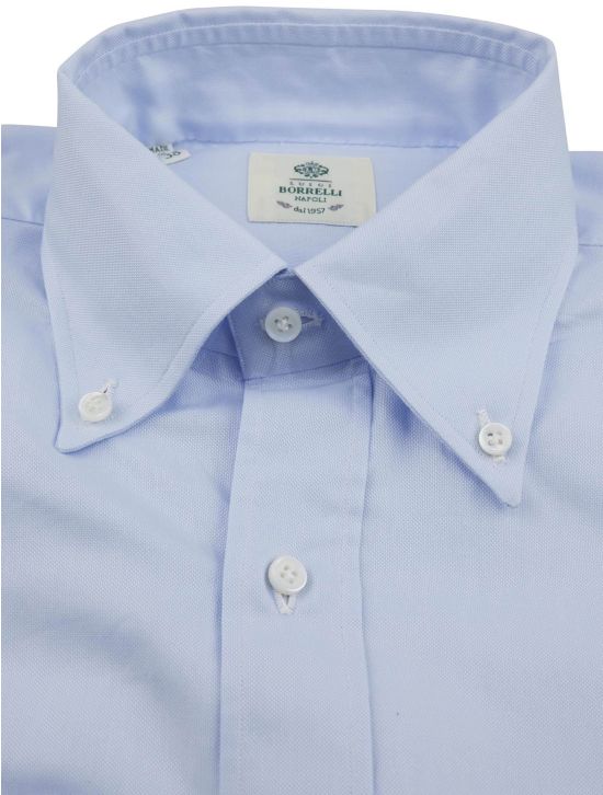 Luigi Borrelli Luigi Borrelli Light Blue Cotton Shirt Light Blue 001