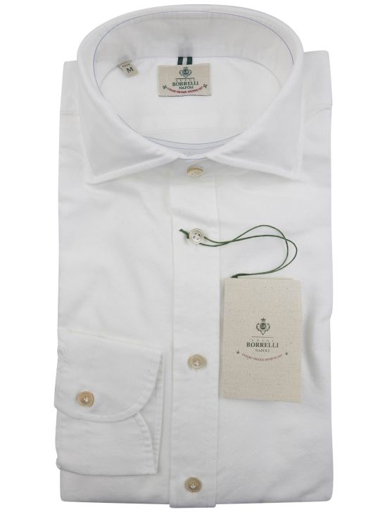 Luigi Borrelli Luigi Borrelli White Cotton Shirt White 000