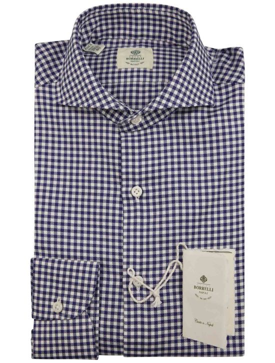 Luigi Borrelli Luigi Borrelli Blue White Cotton Shirt Blue / White 000