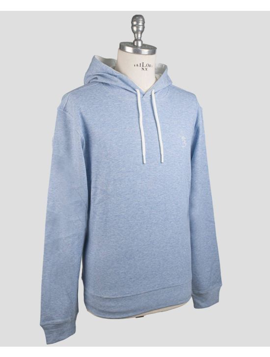 Barba Napoli Barba Napoli Light Blue Cotton Pa Sweater Light Blue 001