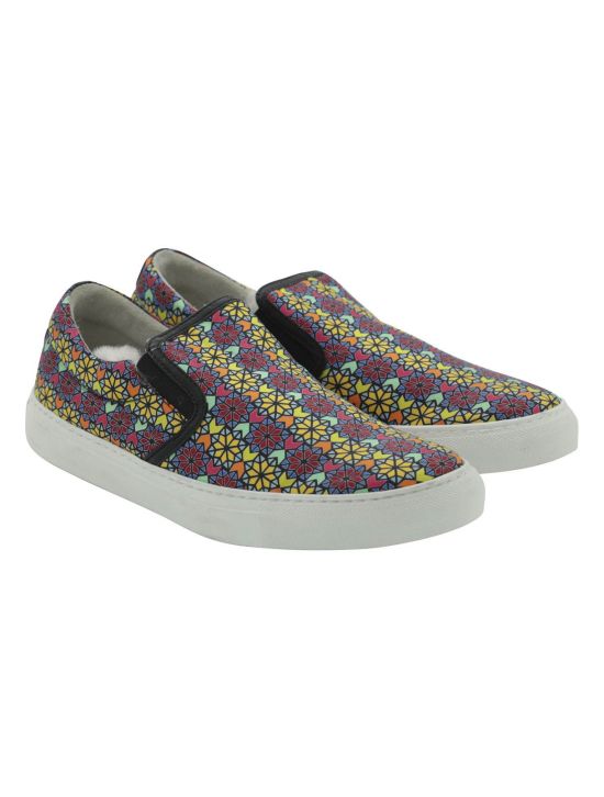 FEFÈ Glamour Pochette Fefè Multicolor Silk Sneakers Slip on Multicolor 000