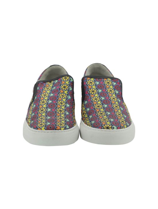 FEFÈ Glamour Pochette Fefè Multicolor Silk Sneakers Slip on Multicolor 001