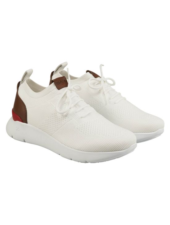 Isaia Isaia White Cotton Sneaker White 000