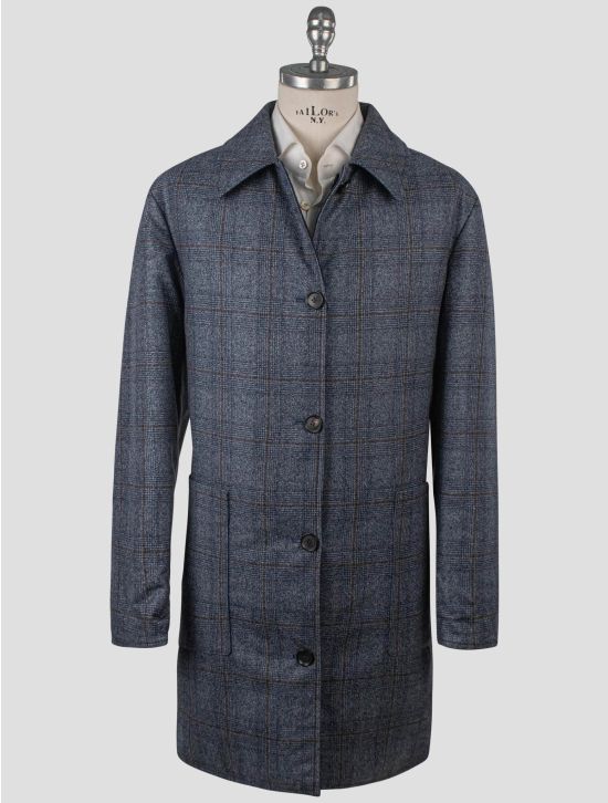 Isaia Isaia Gray Wool Pa Reverse Overcoat Multicolor 000