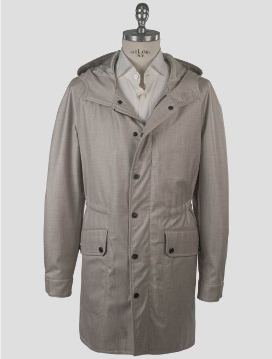 Isaia Isaia Gray Cashmere Pa Silk Coat Gray 000