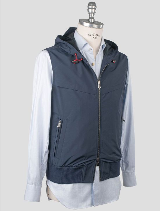 Isaia Isaia Blue Wool Pa Gilet Blue 001