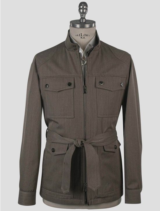 Isaia Isaia Taupe Wool Coat Taupe 000