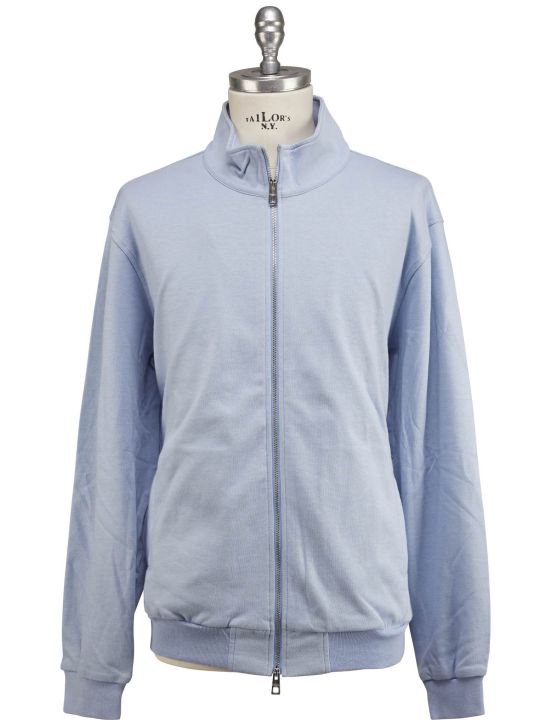 Luigi Borrelli Luigi Borrelli Blue Cotton Pa Sweater Full Zip Blue 000