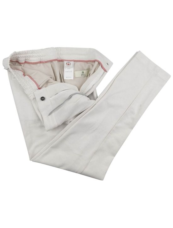 Luigi Borrelli Luigi Borrelli White Cotton Pant White 001