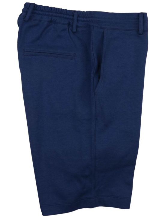 Luigi Borrelli Luigi Borrelli Blue Cotton Short Pant Blue 000