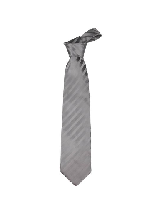 Zilli Zilli Silver Gray Silk Tie Silver/Gray 000