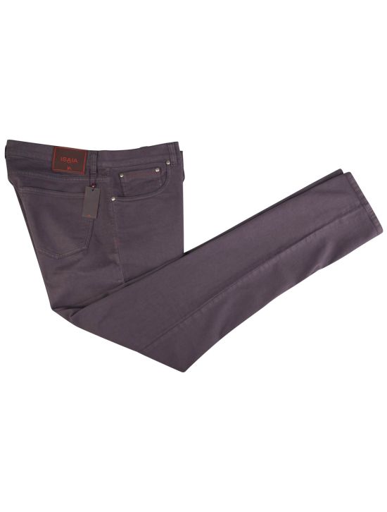 Isaia Isaia Purple Cotton Ea Jeans Purple 000