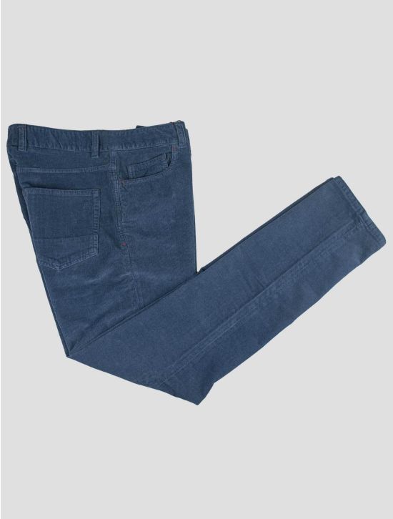 Isaia Isaia Blue Cotton Ea Velvet Jeans Blue 000