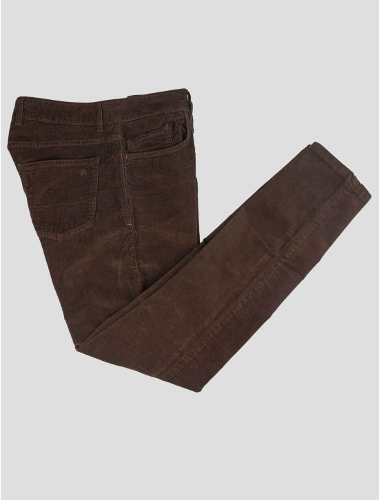 Isaia Isaia Brown Cotton Ea Velvet Jeans Brown 000